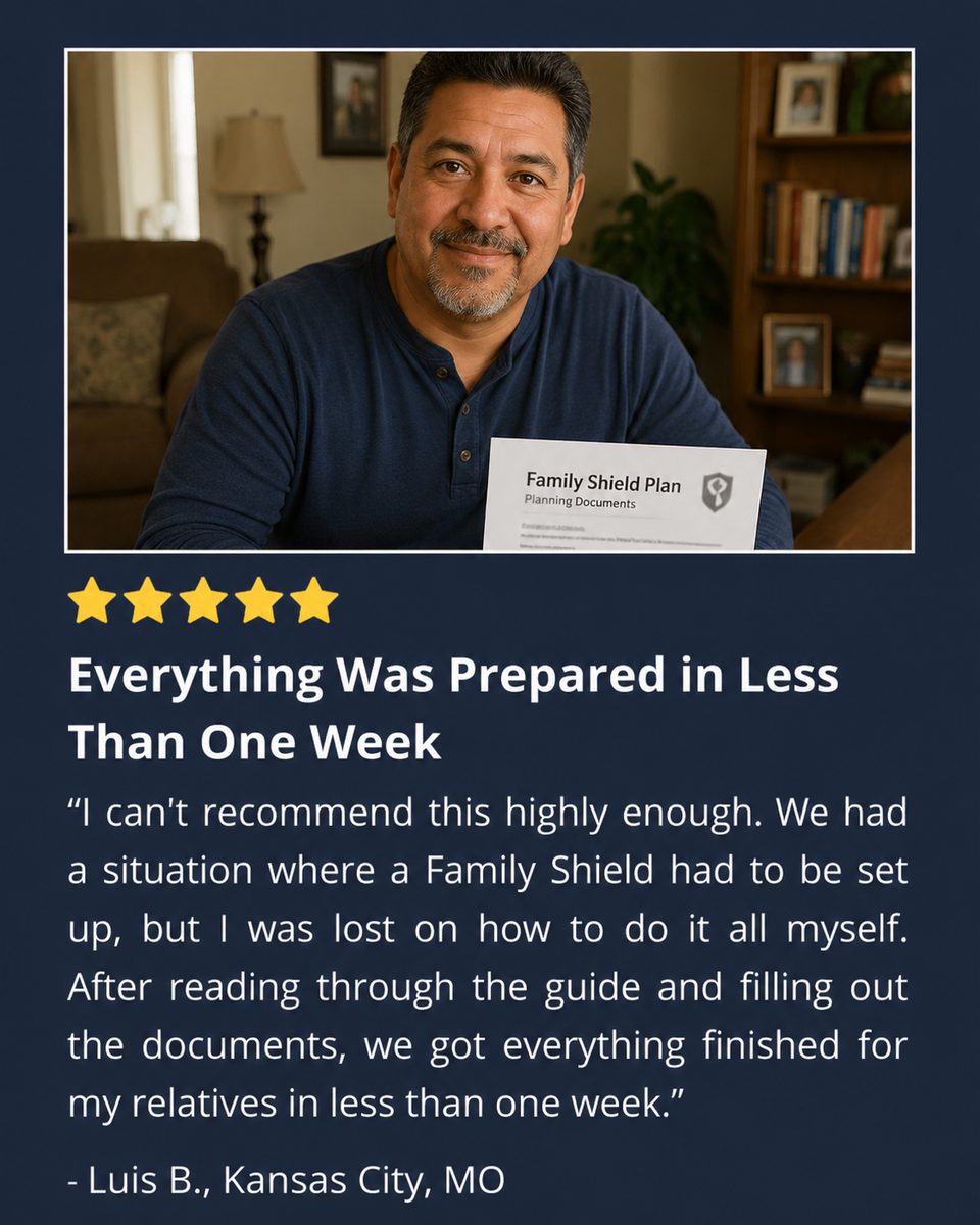 Five-star review from Luis B. in Kansas City, Missouri: Everything was prepared in less than one week
