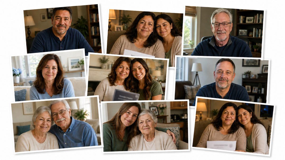 A collection of photos from readers who used The Family Shield